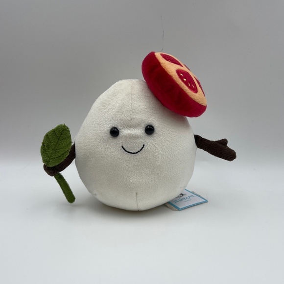 BNWT RARE Jellycat AMUSEABLES MOZZARELLA Soft Plush Toy Cheese Food super cute - Picture 1 of 6
